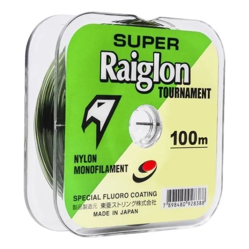 Linha Monofilamento Super Raiglon 100m, 0,260mm Verde - Marine