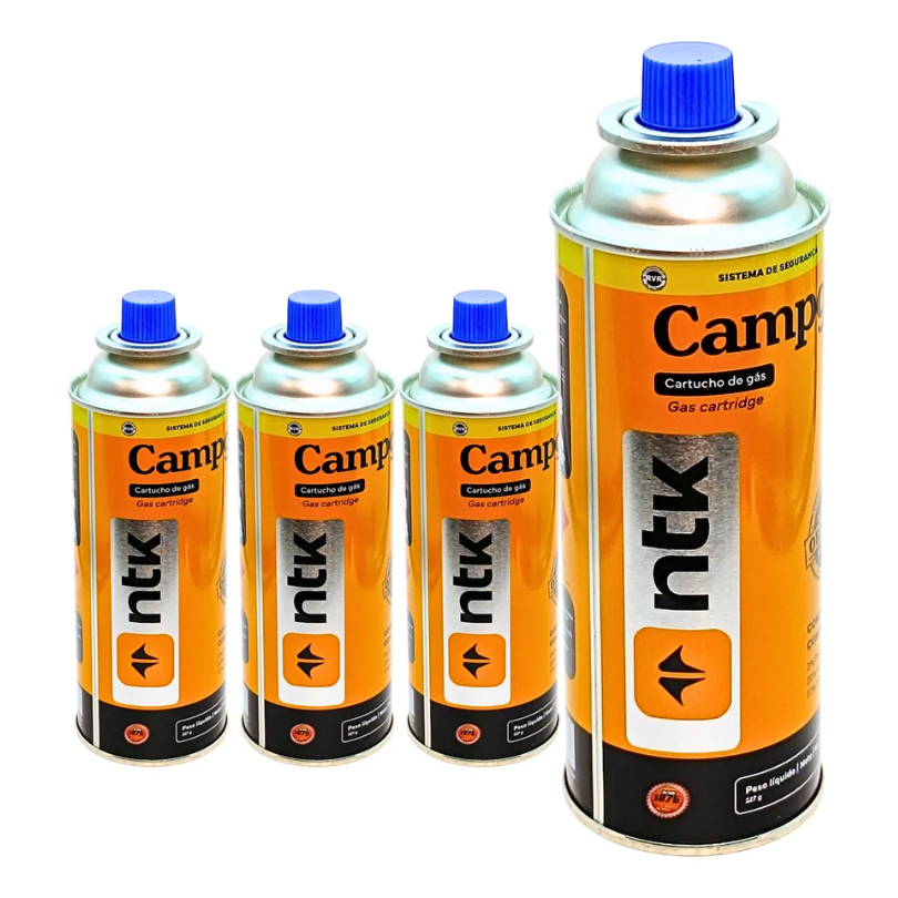 Kit 4 Refil Fogareiro Camping Ntk