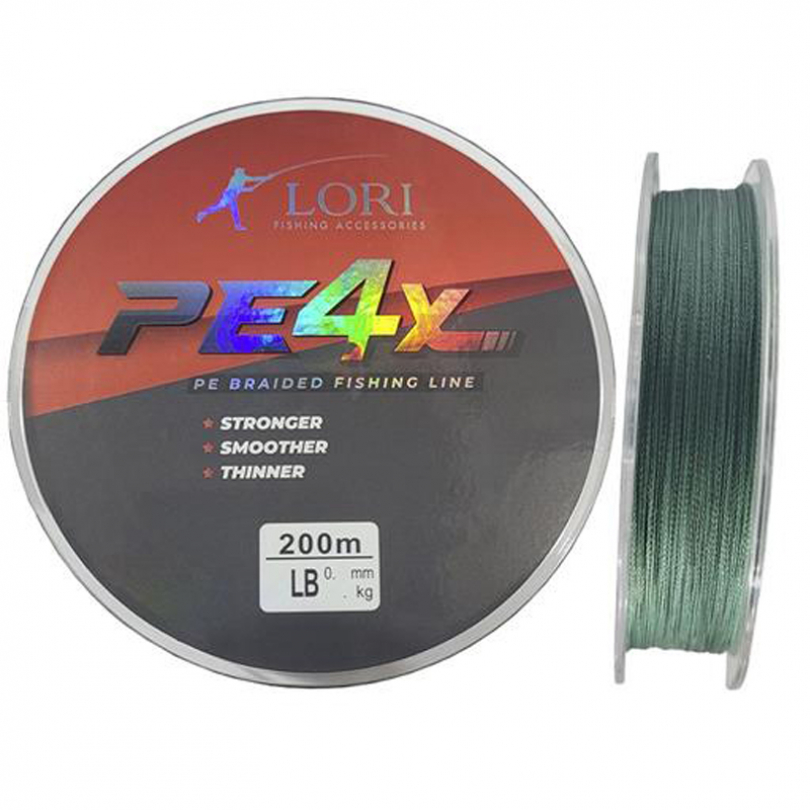 Linha Multifilamento Lori PE 4X 200m 0,32 Verde 