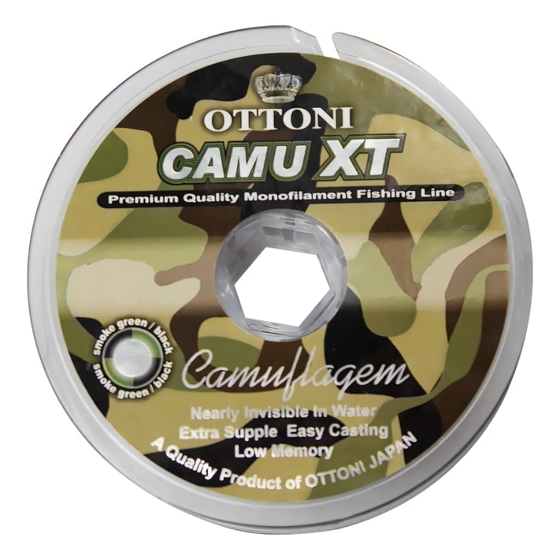 Linha Monofilamento Camu Xt 0,25 Mm 19,8 Lb - 9,0 Kg 100 M Cor Camuflado