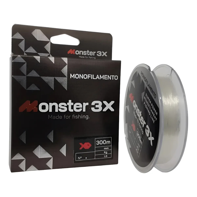 Linha Monofilamento Monster 3x 0,37mm - 300m