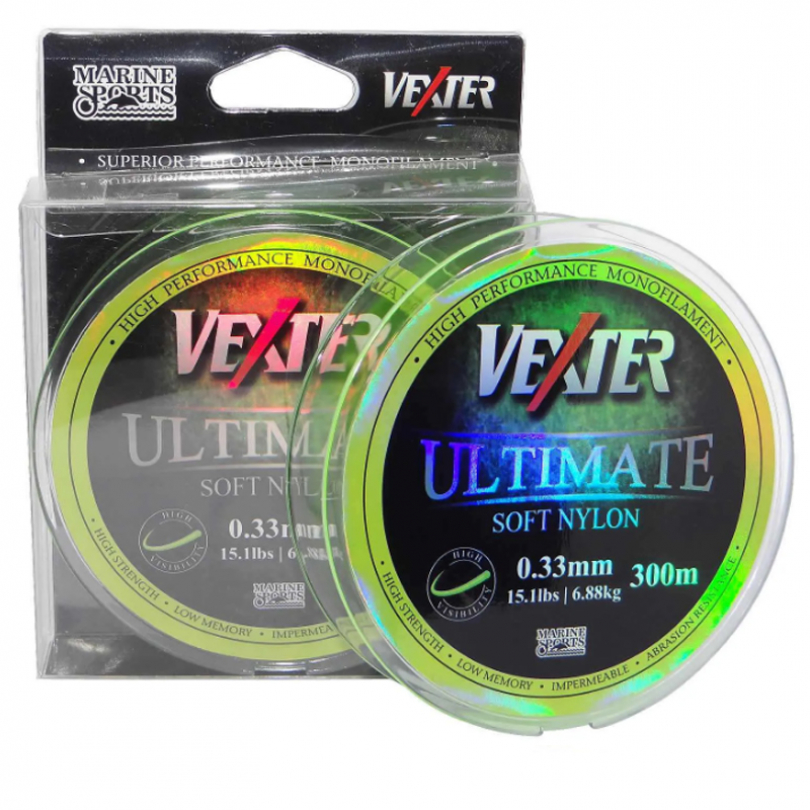 LINHA VEXTER ULTIMATE SOFT NYLON MONOFILAMENTO 300m 0.40