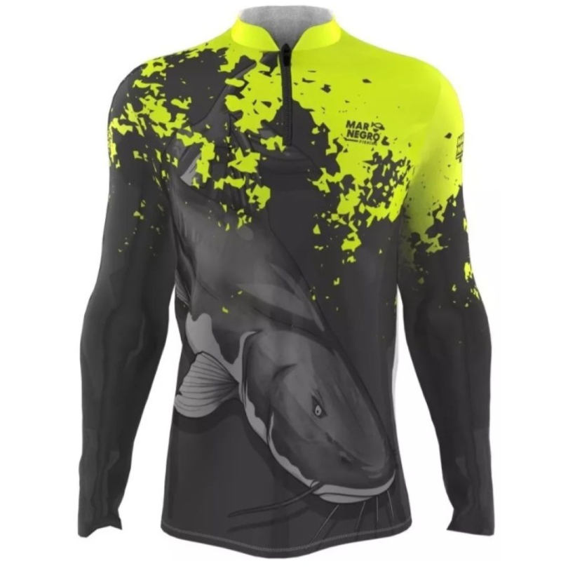 Camisa De Pesca Mar Negro Uv50+ Piraiba (P AO gg)
