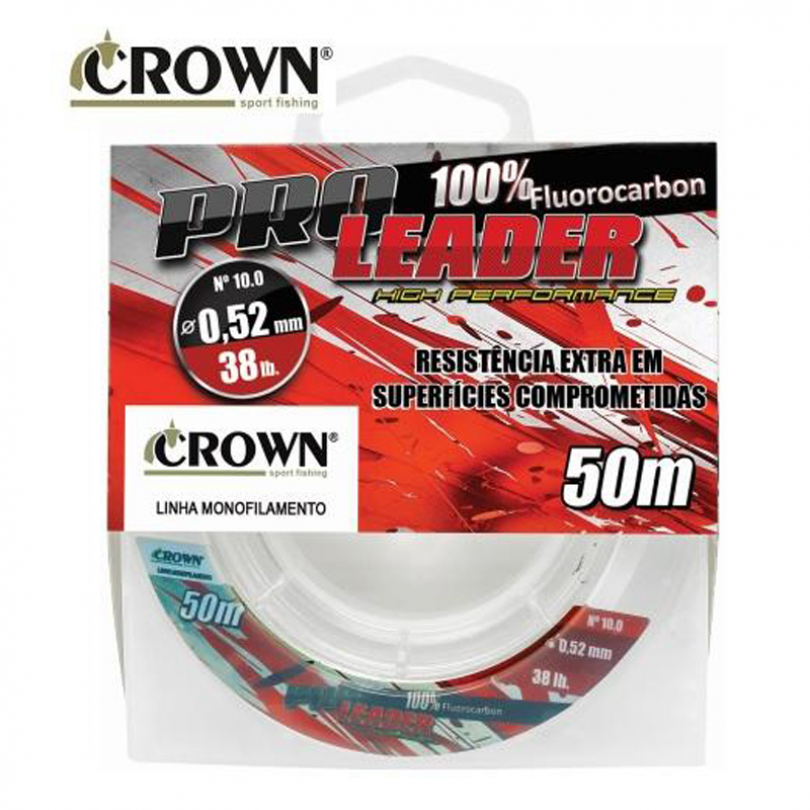 Linha Pro Leader Fluocarbon 50m Crown 0,40