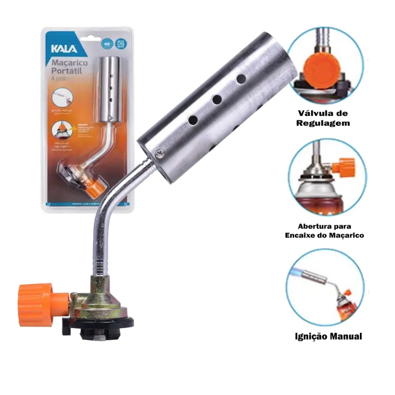 Maçarico Portatíl Gás Kala