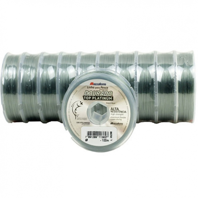 Linha De Pesca Dourado Top Platinum  100mt 0,40