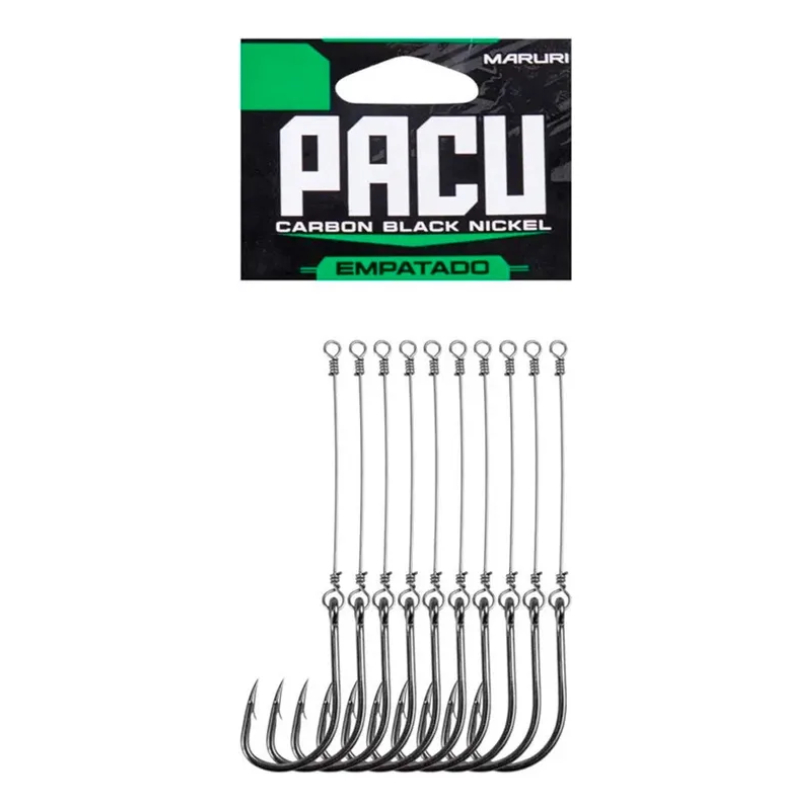 Anzol Em Aço Carbono Empatado Pacu 5/0 10pçs - Maruri