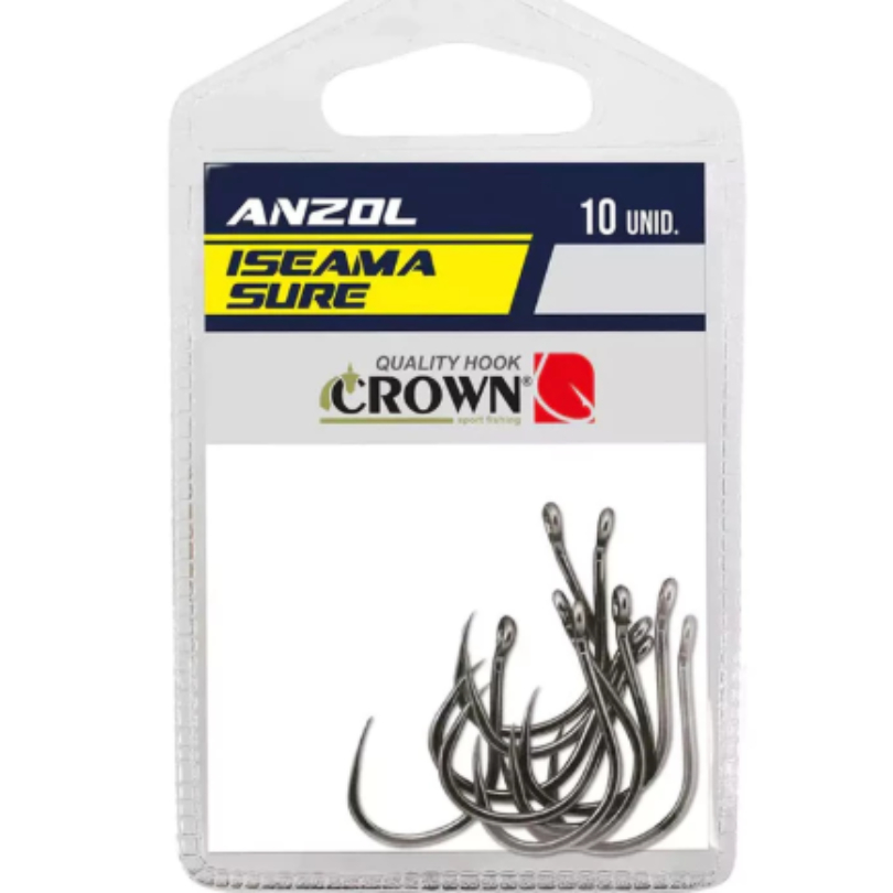 Anzol Crown Iseama Sure Black nº 13 - 10 Unidades