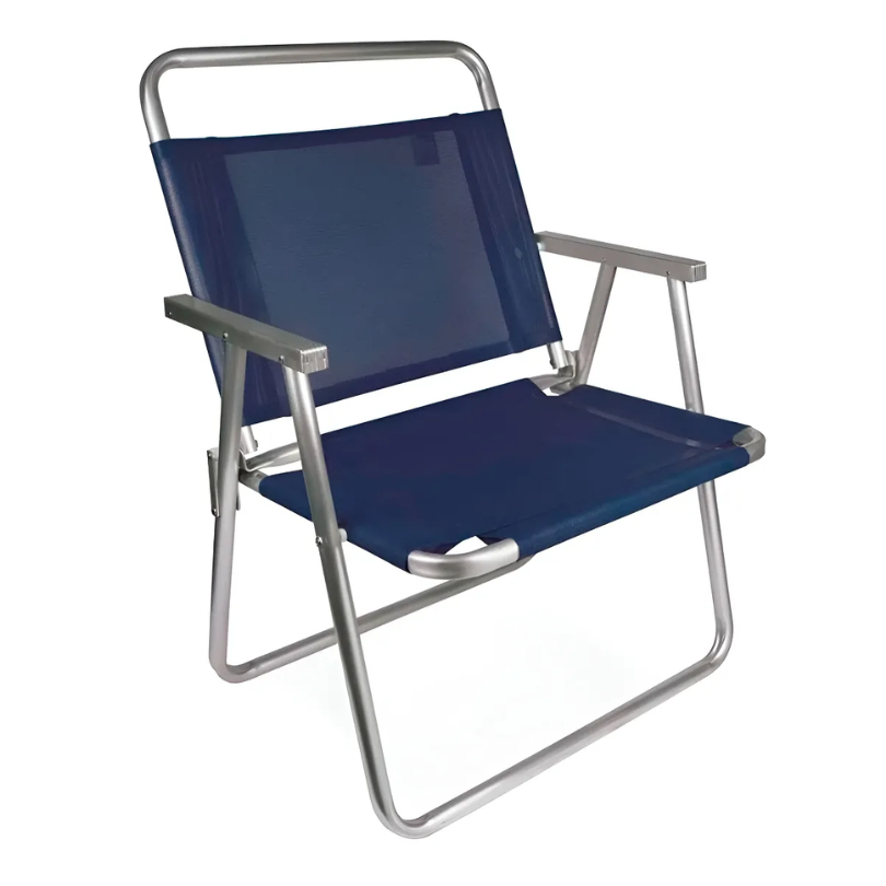 Cadeira Praia Oversize Alumínio Piscina 140 Kg Resistente