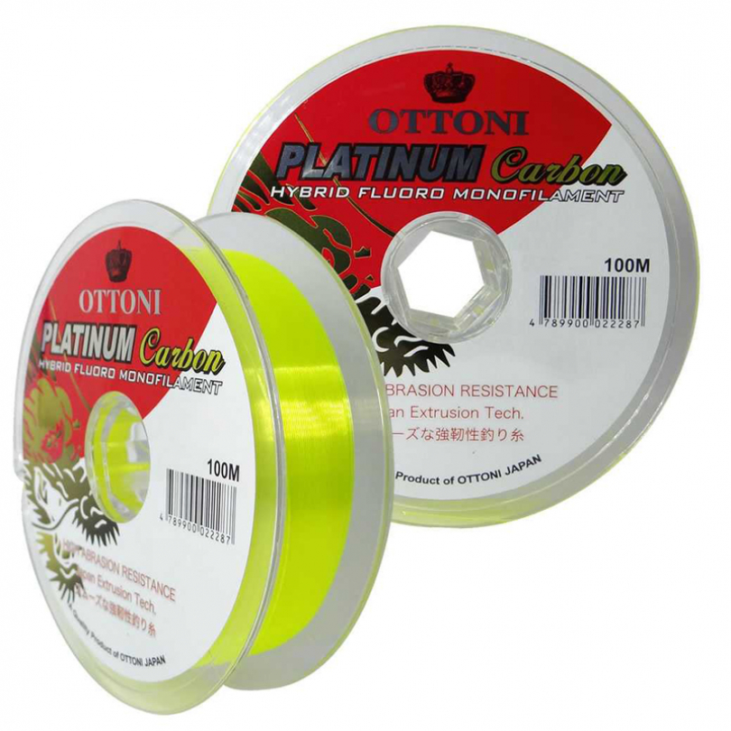 Linha Ottoni Platinum Carbon Yellow carretel c/ 100 mt 0,40