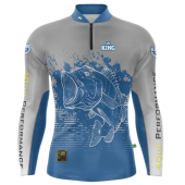 Camiseta de Pesca Manga Longa King Brasil Sublimada Tucunaré - Masculina