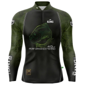CAMISETA DE PESCA KING BRASIL COM PROTEÇÃO UV 50+ (KFF648) tambaqui