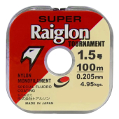 Linha Pesca Transparente Super Raiglon 100m 0.205mm Transparente