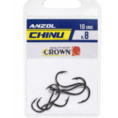 Anzol Crown Chinu Black Nº 8 - 10 Peças