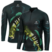 CAMISETA PESCA COMBATE TUCUNARE AZUL ( G1 G2 G3 )