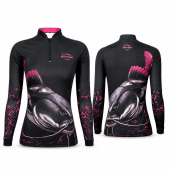 Camisa de pesca feminina New fisher com proteção UV (infantil ao EX)