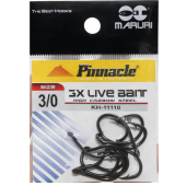 Anzol de Pesca Maruri Pinnacle 3X Live Bait  N° 3/0 - 10 peças