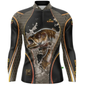 CAMISETA DE PESCA KING BRASIL COM PROTEÇÃO UV 50+ (KD00215)