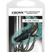 Anzol Crown In Line Circle Black Número 5/0 - 6 Unidades