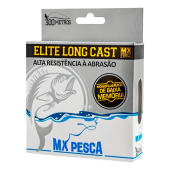 Linha de pesca Mx Pesca Linha Mx Elite Long Cast 300M Transparente 0,40 19,35Kg cinza