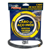 Cabo Aço Inox Pesca Way Fishing 120lbs 